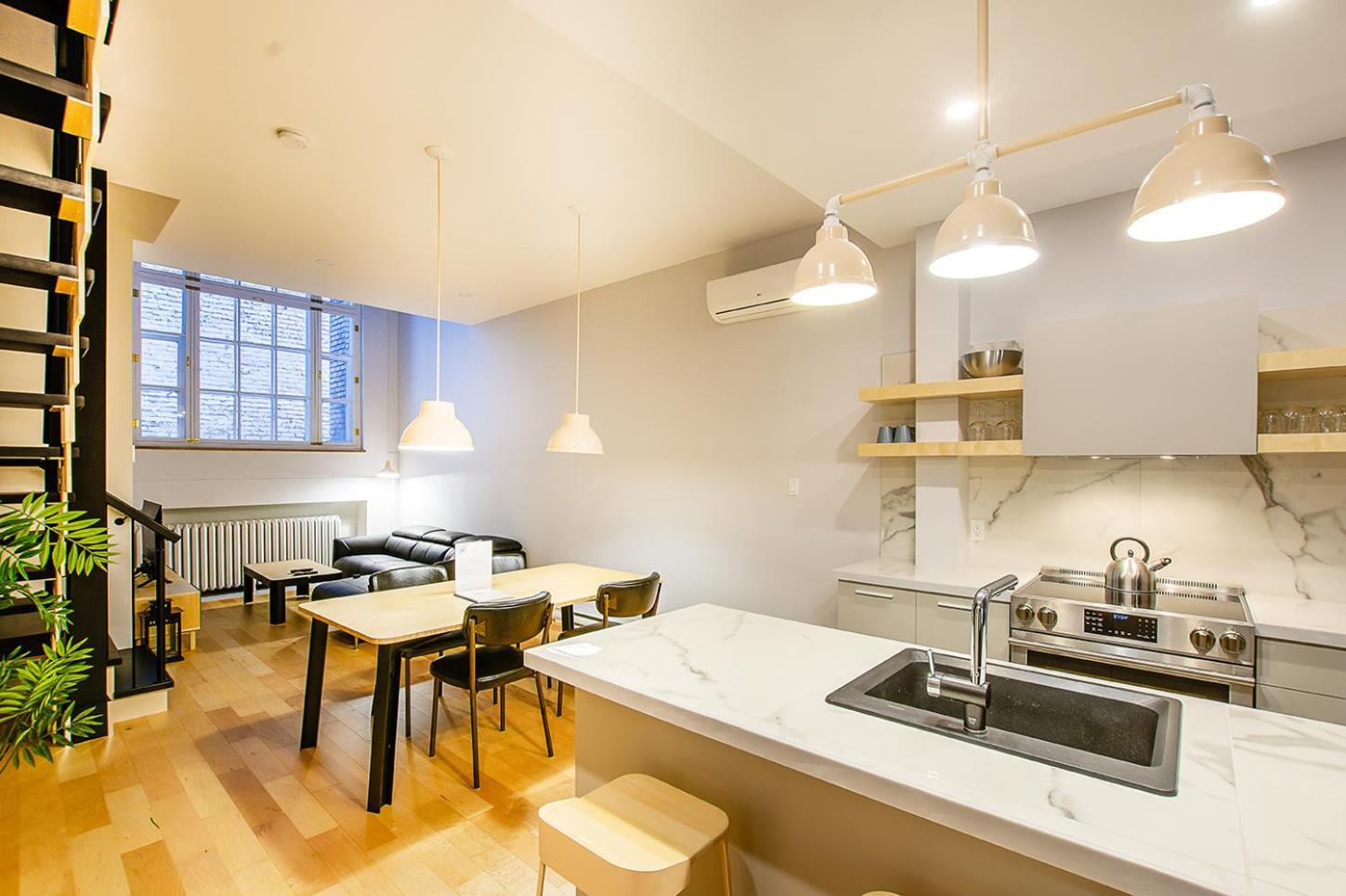 Appartamento Les Lofts St-Pierre by Les Lofts Vieux-Québec Camera foto